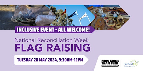 2024 National Reconciliation Week flag-raising event in Fairfield