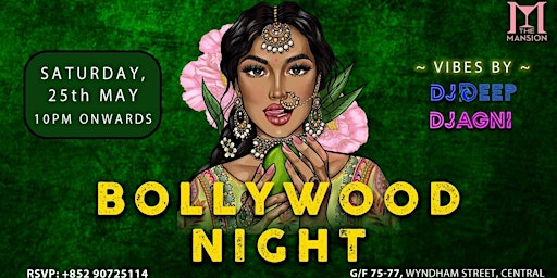 Primaire afbeelding van BOLLYWOOD NIGHT @ THE MANSION