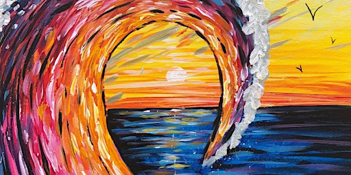 Good Morning, Let's Paint: Sunset Wave - Includes A Cup Of Coffee W/ Ticket Purchase! primary image