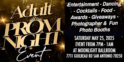 Primaire afbeelding van Adult Prom Night @ Moonlight Ballroom