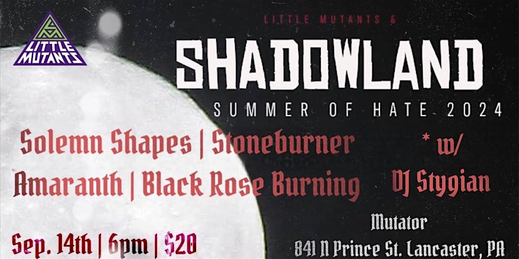 LM & ShadowLand Presents:  Solemn Shapes, genCAB, N\u00d8IR & the Russian White