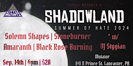 LM & ShadowLand Presents:  Solemn Shapes, genCAB, NØIR & the Russian White