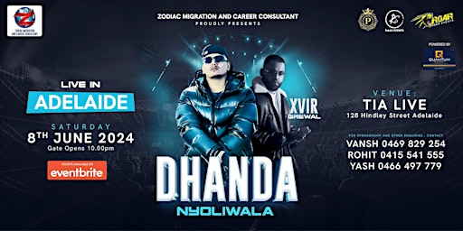 Imagem principal do evento Dhanda Nyoliwala ft. XVIR Grewal Live in Adelaide