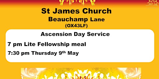 Ascension Day Meal and Service primary image
