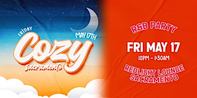 Cozy - Sacramento - Redlight Lounge 5/17 (21+) primary image