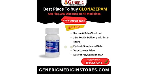 Imagen principal de Buy Klonopin (Clonazepam) Online Bypass Prescription
