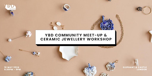 Primaire afbeelding van Community Meet-Up & Ceramic Jewellery Workshop