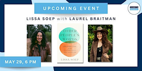 Author event! Lissa Soep with Laurel Braitman