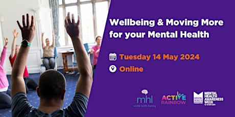 Imagem principal do evento Wellbeing & Moving More for your Mental Health