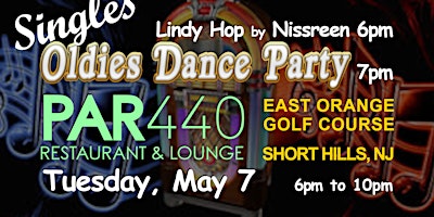 Primaire afbeelding van Singles ⭐ Oldies Dance Party ~ Lindy Hop lesson   by Nissreen ~ Short Hills