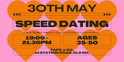 Imagen principal de GX Speed Dating Night | Ages 35-50  (Tickets for Men)