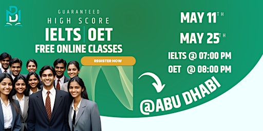 Imagen principal de IELTS & OET: Free Online Classes!