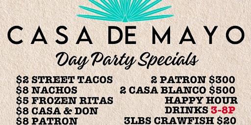 5.4 | “CASA DE MAYO” R&B BRUNCH & DAY PARTY @ THE ADDRESS primary image