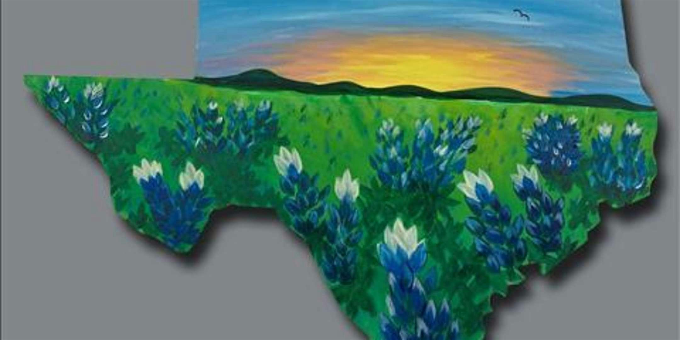 Bluebonnets in Texas - Paint and Sip by Classpop!\u2122