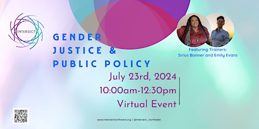 Gender Justice and Public Policy- July 2024 primary image