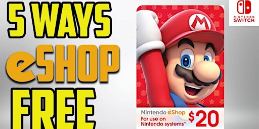 (5 Way Eshop Free)~Nintendo Free Gift Card Codes 2024 Nintendo eShop Codes primary image