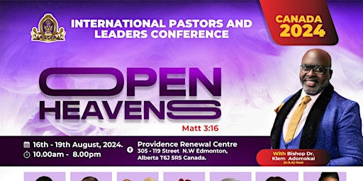 Hauptbild für International Pastors Conference Canada 2024