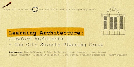 Learning Architecture : Crawford Architects & The City Seventy Planning Group