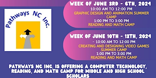 Immagine principale di Graphic Design and Animation and Reading and Math Summer Camp - COST: $50 