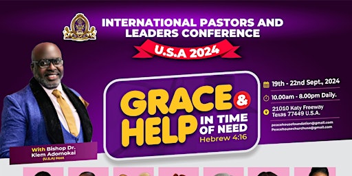 Imagem principal do evento Int Pastors And Leadership Conference U.S.A