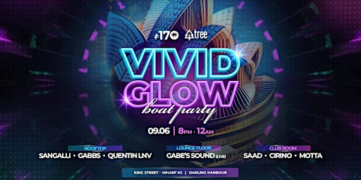 Hauptbild für Vivid Glow + Drone Show - Boat Party