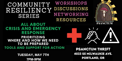 Primaire afbeelding van Community Resiliency Series: 5/7: All About Crisis & Emergency Response