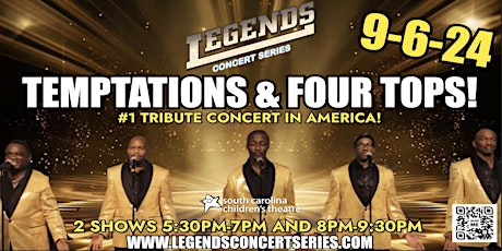 Temptations and Four Tops September 6- Greenville Music Nights