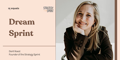 Primaire afbeelding van Exclusive: Dream Sprint by Dorit Roest Strategy Sprint (valued 999 euro)
