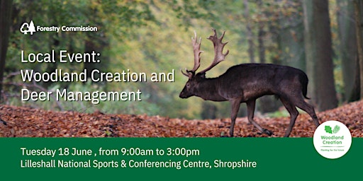 Imagem principal do evento Woodland Creation and Deer Management in Shropshire