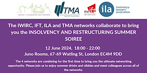 Imagen principal de Insolvency and Restructuring Summer Soiree
