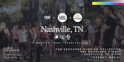Nashville: Global Run Culture & Storytelling Event  primärbild