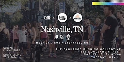 Image principale de Nashville: Global Run Culture & Storytelling Event