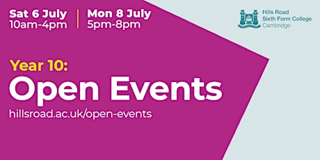 Hills Road Open Event: Monday 8 July 2024