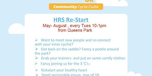 Primaire afbeelding van HRS Re-Start - Sponsored by Cycling UKs Big Bike Revival