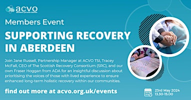 Imagem principal do evento Supporting Recovery in Aberdeen
