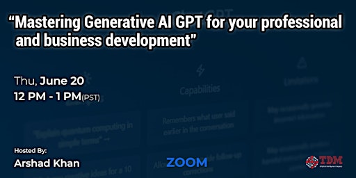Mastering Generative AI GPTs for your Professional and Business Development