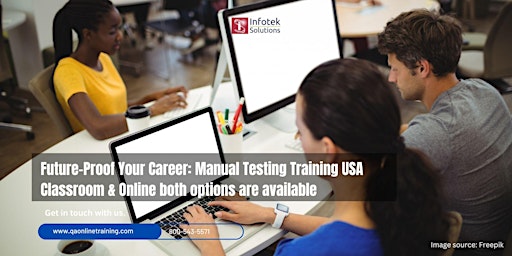 Imagen principal de Manual Testing Classroom & Online Training USA: Free demo class