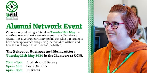 Primaire afbeelding van Alumni Network Event: The School of Business and Humanities
