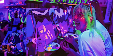 Neon Painting: Alice in Wonderland