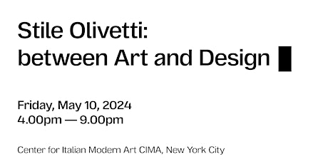 Stile Olivetti: Between Art and Design