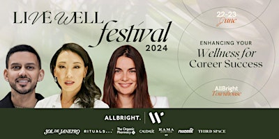 Hauptbild für AllBright's Live Well Festival 2024
