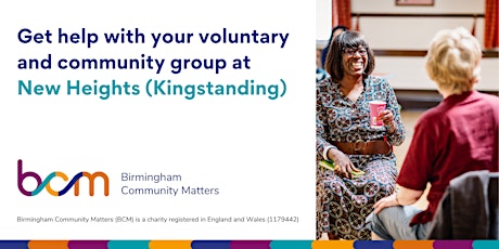 Get help with your community group at New Heights (Kingstanding)