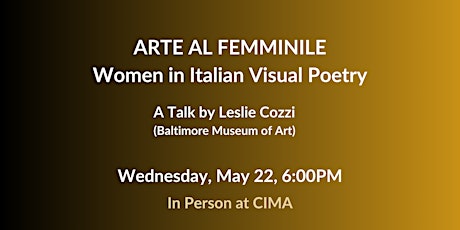 Arte al Femminile: Women in Italian Visual Poetry