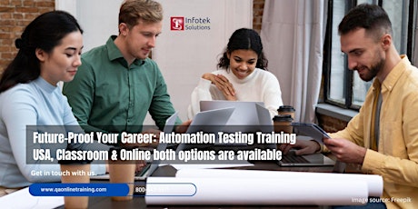 Primaire afbeelding van Selenium Automation Testing Classroom & Online Training: Free Demo class
