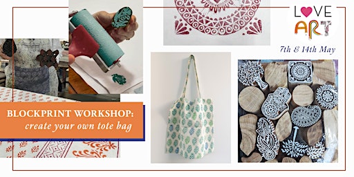 Indian Block-Printing Workshop: design a tote bag primary image