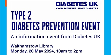 Type 2 Diabetes Prevention Event at Walthamstow Library