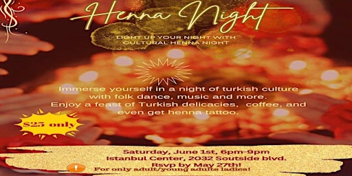 Imagem principal do evento Cultural Henna Night