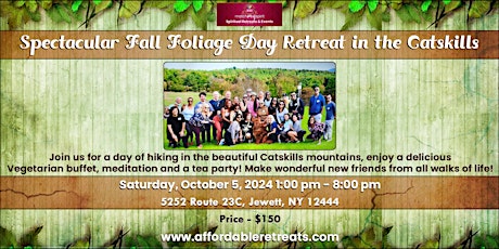 Hauptbild für Spectacular Fall Foliage Day Retreat in the Catskills