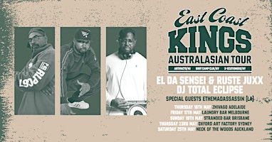 Immagine principale di East Coast Kings Tour @ Neck Of The Woods (Auckland) 