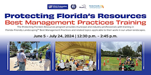 Image principale de Protecting Florida's Resources Best Management Practices 2024 Training